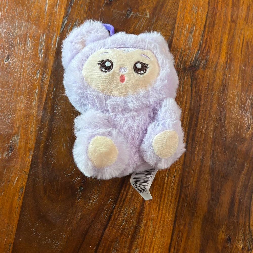Yoonique LLC Lavender Purple‎ Plush Keychain Pluzzles Kawaii Character YQ080525